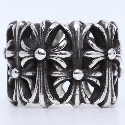 CHROME HEARTS Cemetery Cross Ring Silver Size JP 26