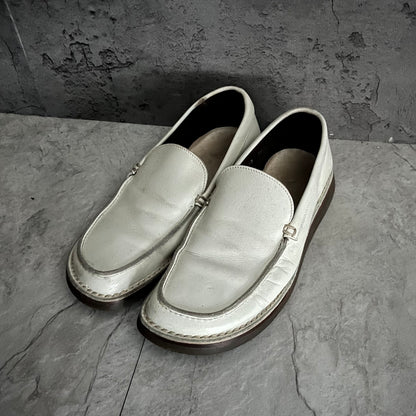 Prada White Loafer Size 26