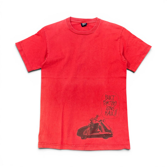 Vintage Stussy 00s Skull Scooter Shawn Logo Tee Size M