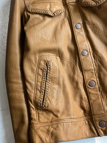 PHENOMENON BEYOND DESCRIPTION Leather Jacket Brown Size S