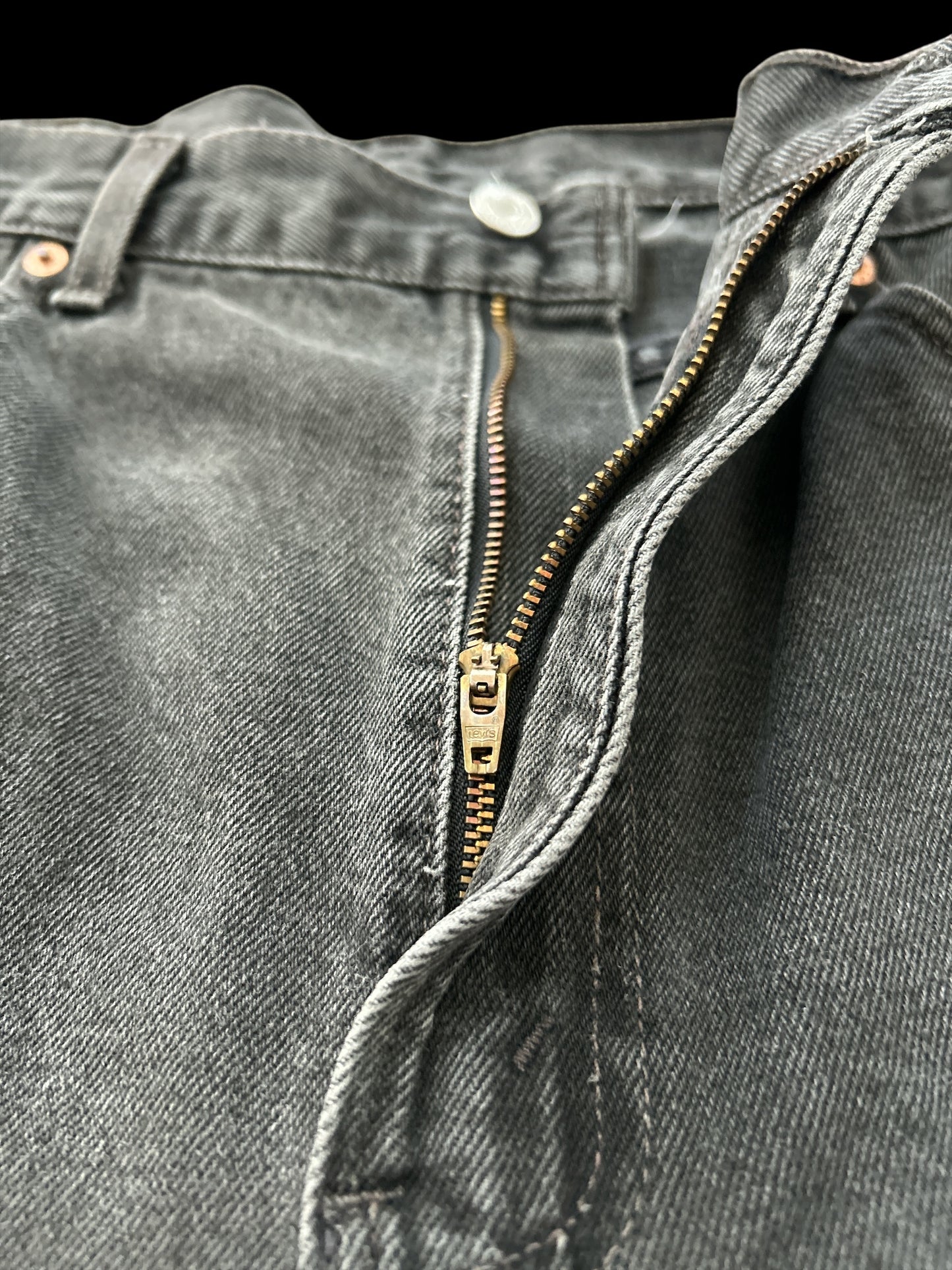 Levi's 505 Black Denim Jeans USA Made Big Size 38