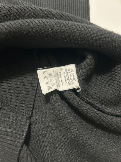 DOLCE&GABBANA 2000s Ribbed Knit Sweater Black Size 44