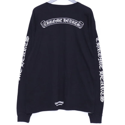 CHROME HEARTS Back Scroll Logo Long Sleeve Tee Black Size XL