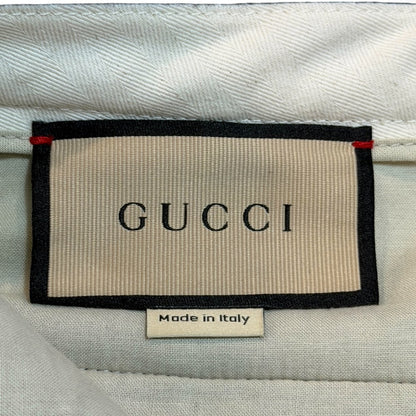 GUCCI 23SS Wool Cashmere Trousers Gray Size 48