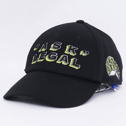 OFF-WHITE Ask Legal Baseball Cap Black Size L