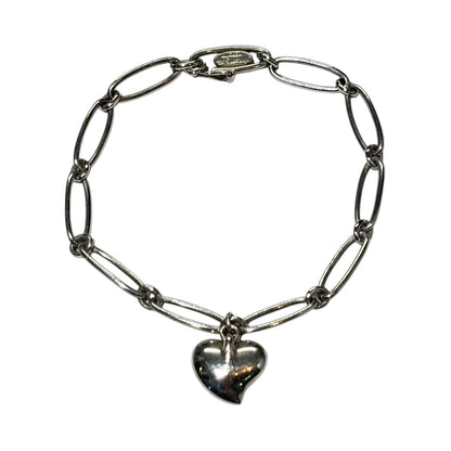 TIFFANY & CO. Elsa Peretti Curved Heart Bracelet Silver