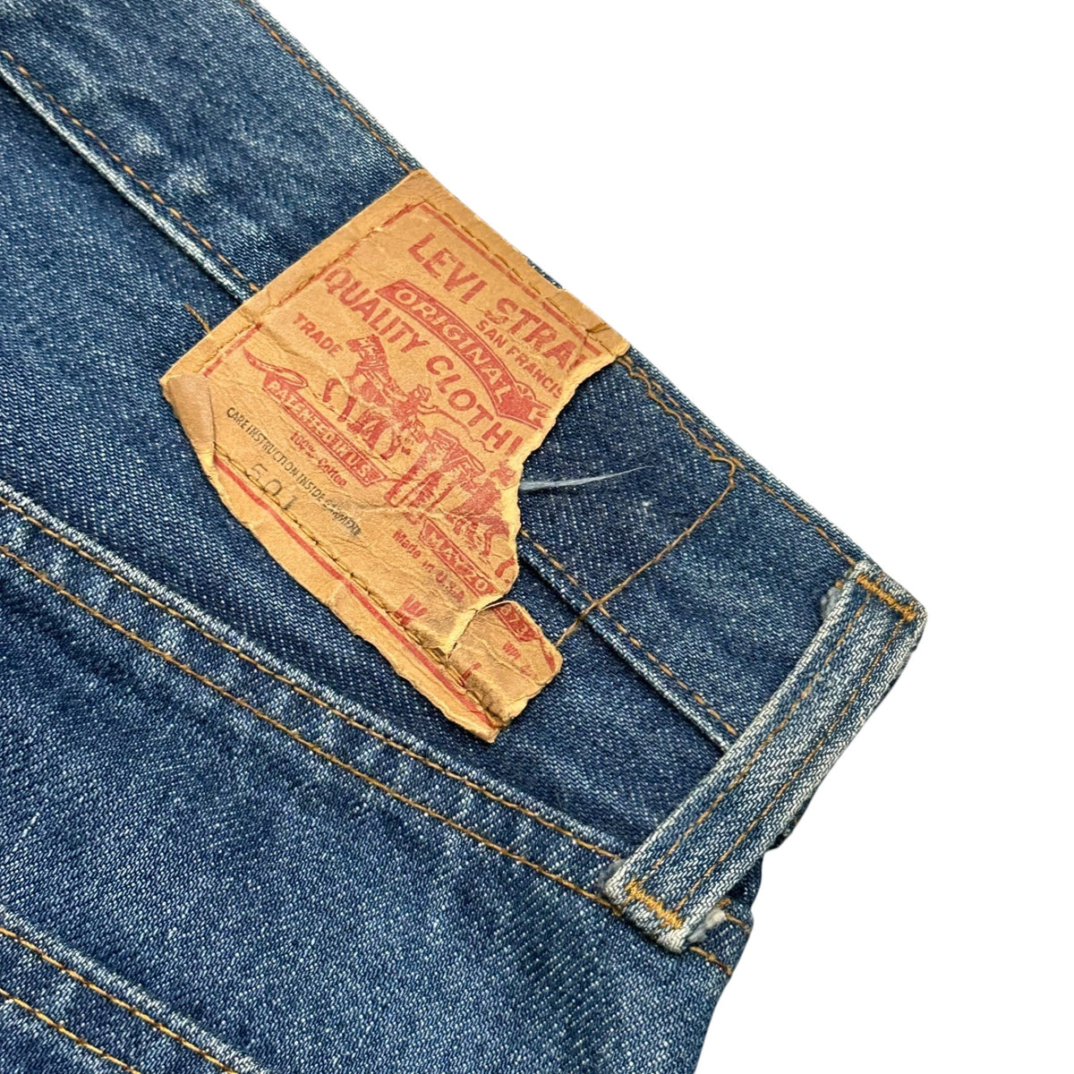 Levi's 80s Vintage 501 Late 66 Selvedge Jeans Pants Size W35