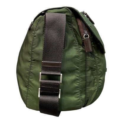 PRADA Nylon Messenger Bag Khaki