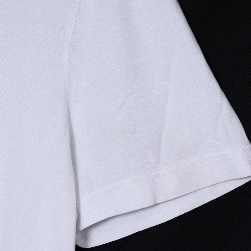 LOUIS VUITTON Circle Logo Cotton T-Shirt White Size L