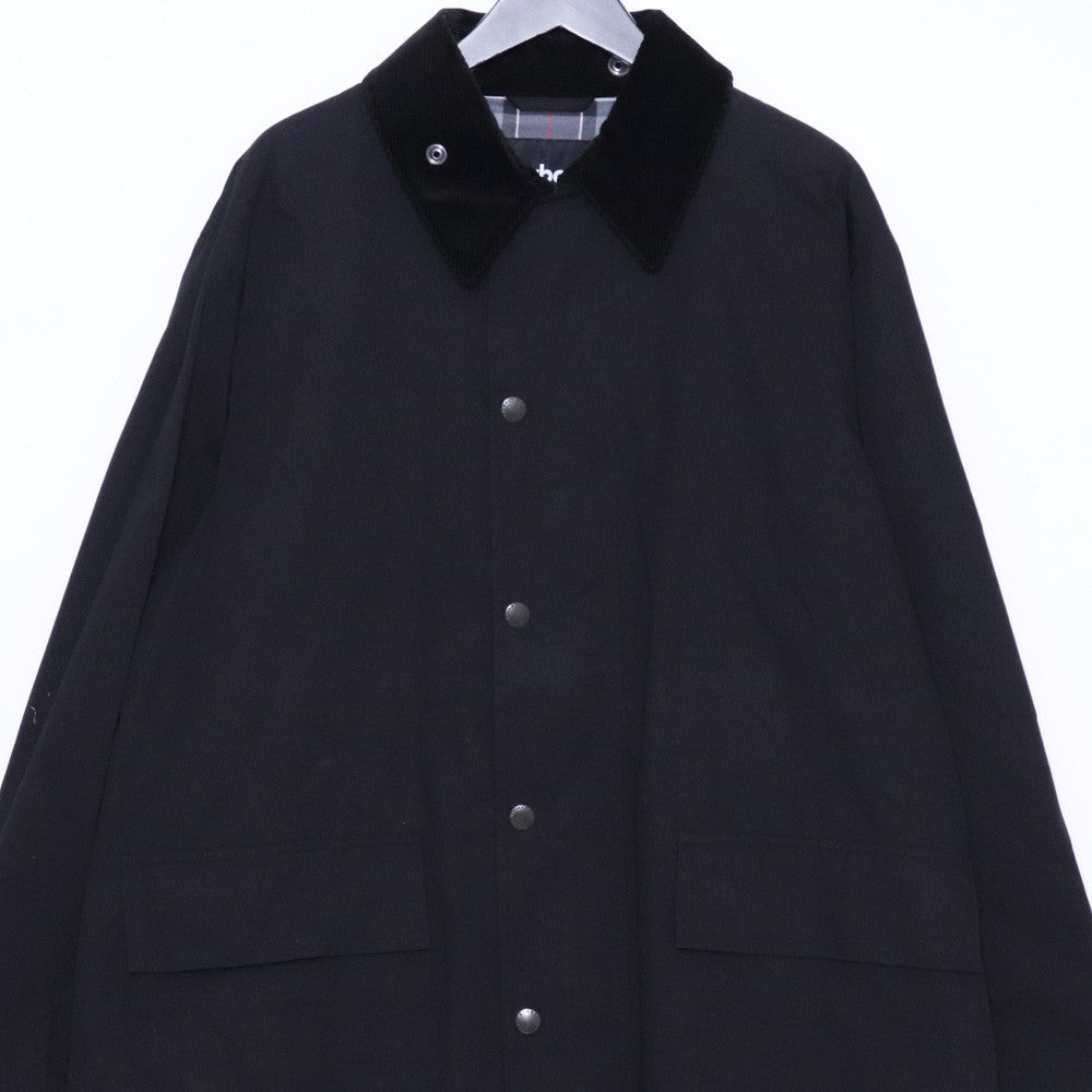 BARBOUR ONLY ARK OS Burghley Modifie Coat Black Size 40