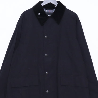BARBOUR ONLY ARK OS Burghley Modifie Coat Black Size 40