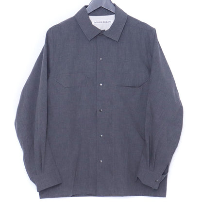 OPPOSE DUALITY 25SS Gray Panel Long Sleeve Shirt Size 44