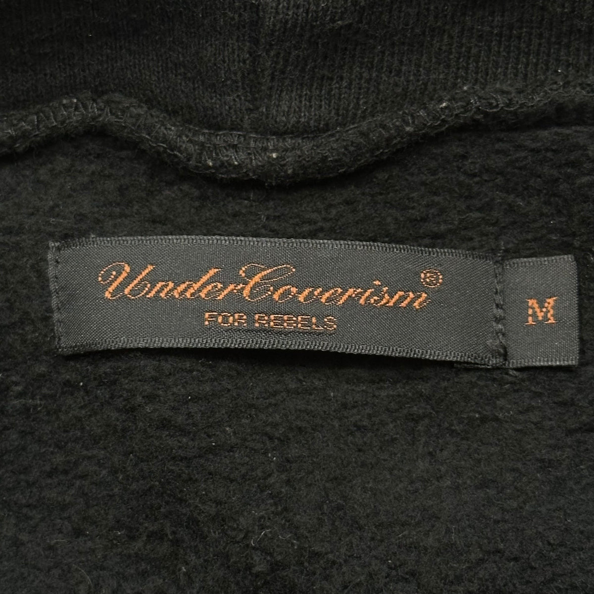 UNDERCOVERISM 03AW Paper Doll Leather Hoodie Black Size M