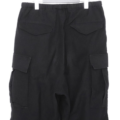 SUS-SOUS Black Wool Cargo Pants Size 7