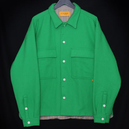 UNION Giovanni Wool Shirt Jacket Green Size 2