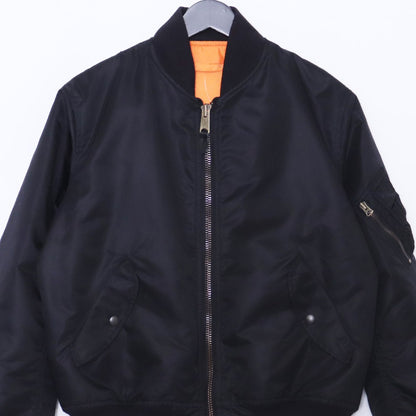 THE REAL MCCOY'S MA-1 Military Bomber Jacket Black Size S