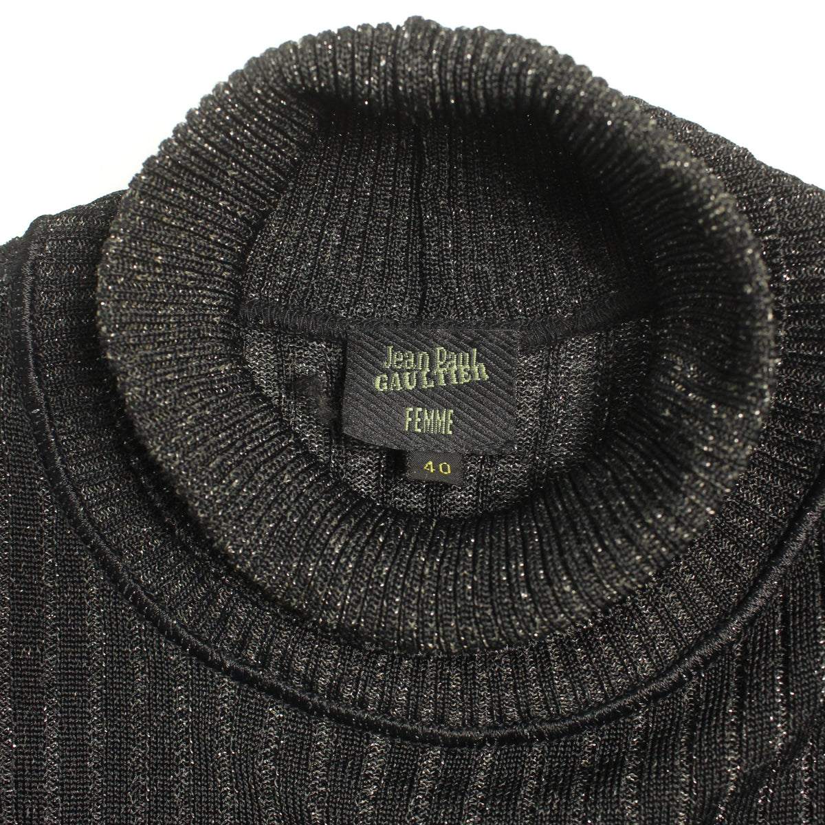 Jean Paul Gaultier Femme Black Long Sleeve Shirt Size 40