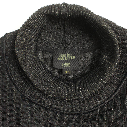 Jean Paul Gaultier Femme Black Long Sleeve Shirt Size 40