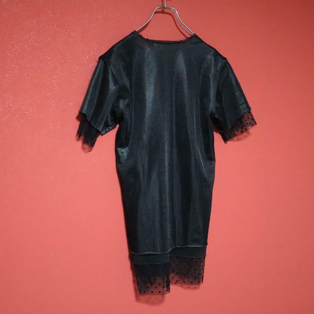 Comme des Garcons Polka Dot Layered Chiffon T-Shirt Size XS
