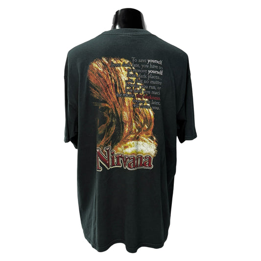 NIRVANA "KURT & FRANCES" T-Shirt Double-Sided Size XL