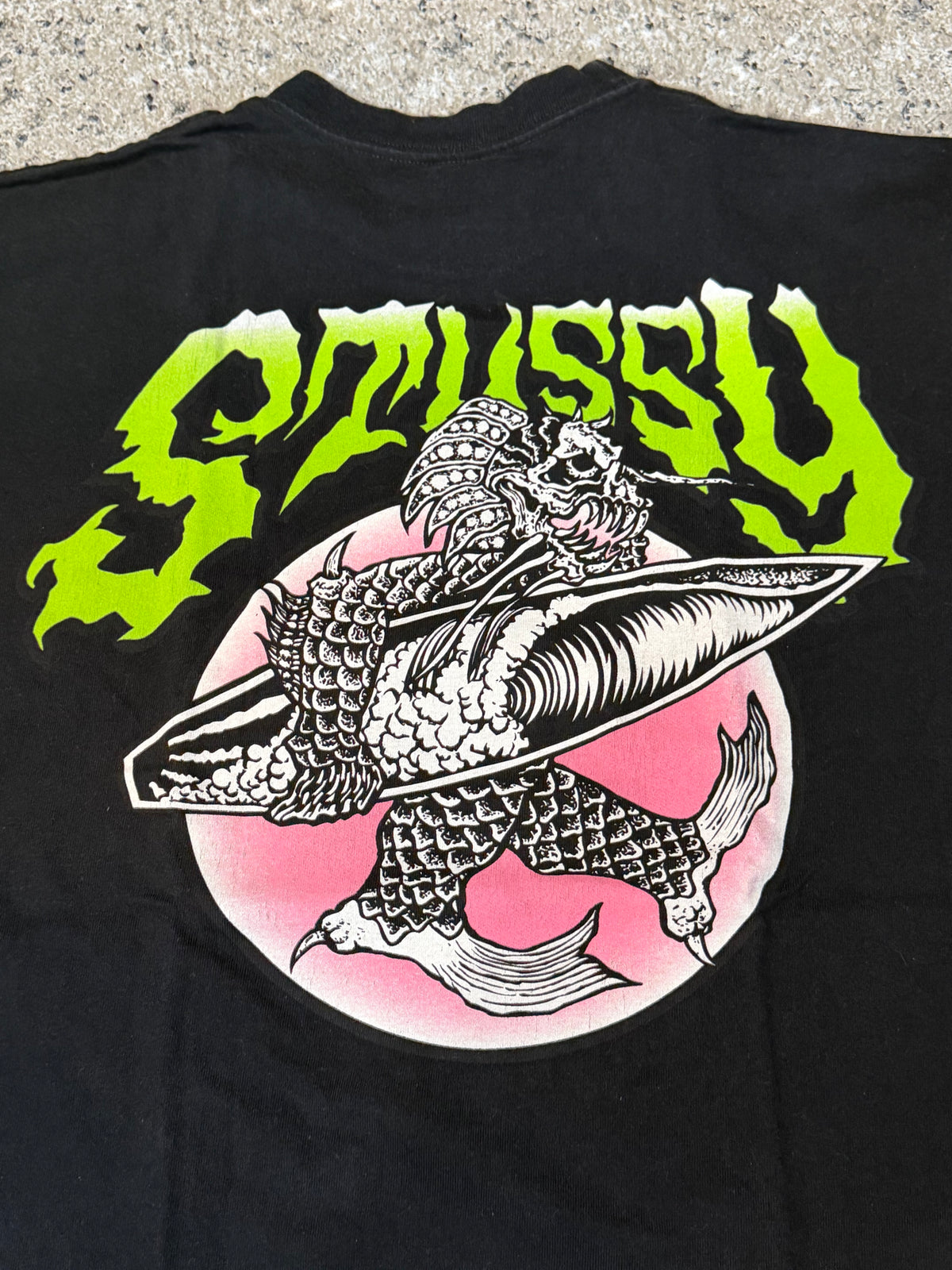 STUSSY Surfman T-Shirt Black Size M
