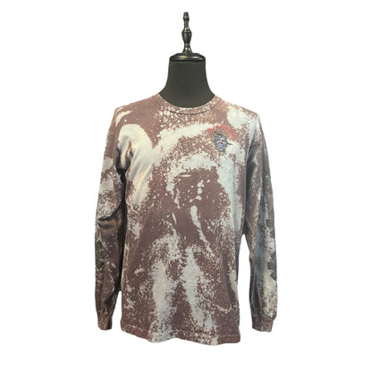 RED HOT CHILI PEPPERS Tie-Dye Long Sleeve Band Merchandise Red Size XL