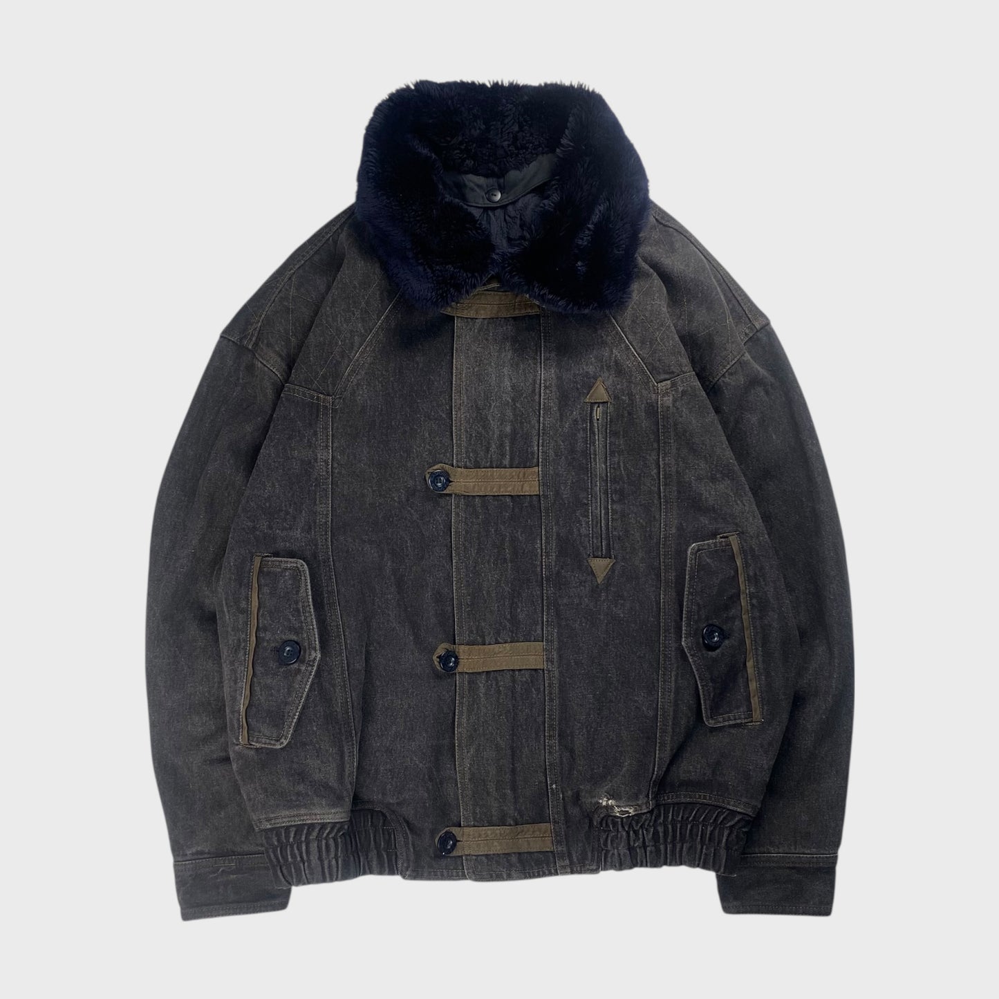 PIA SPORTS Denim Jacket Black Size L