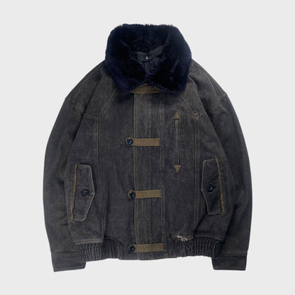 PIA SPORTS Denim Jacket Black Size L