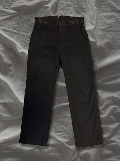 JUNYA WATANABE MAN AW12 Corduroy Trim Pants Black Size XS