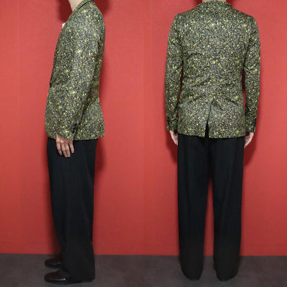 JOHN LAWRENCE SULLIVAN Yellow Pop Dot Pattern Jacket Size XS