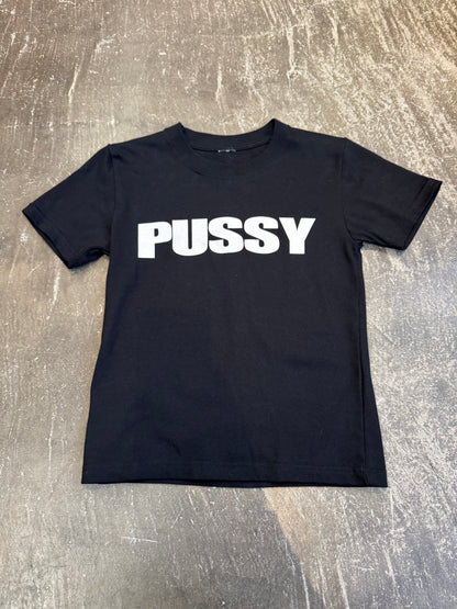 Vintage PUSSY TEE Black Size XS