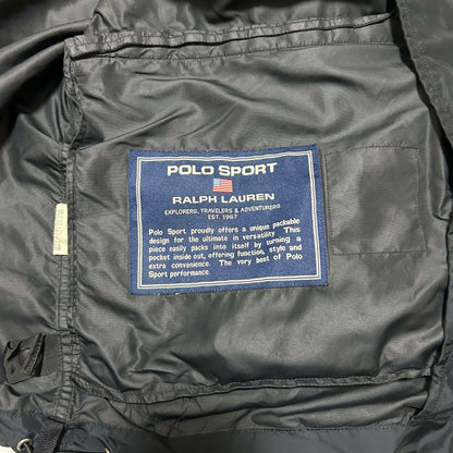 POLO SPORT 90s Packable Nylon Jacket Black Size M
