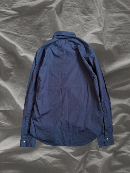 JOHN LAWRENCE SULLIVAN Cotton Fly Front Shirt Sleek Size S