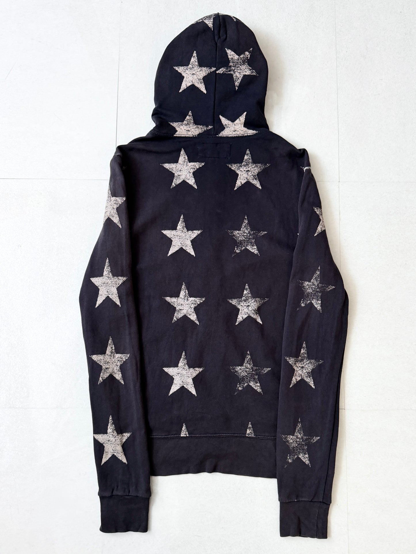 Denim&Supply Star Design Cotton Zip Hoodie Size S