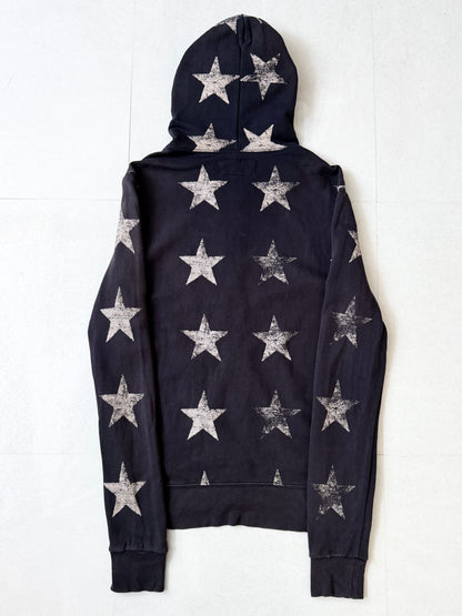 Denim&Supply Star Design Cotton Zip Hoodie Size S