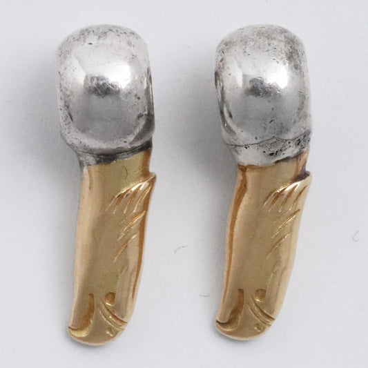 TARO WASHIMI Eagle Head Beads 2-Piece Gold Silver Size F