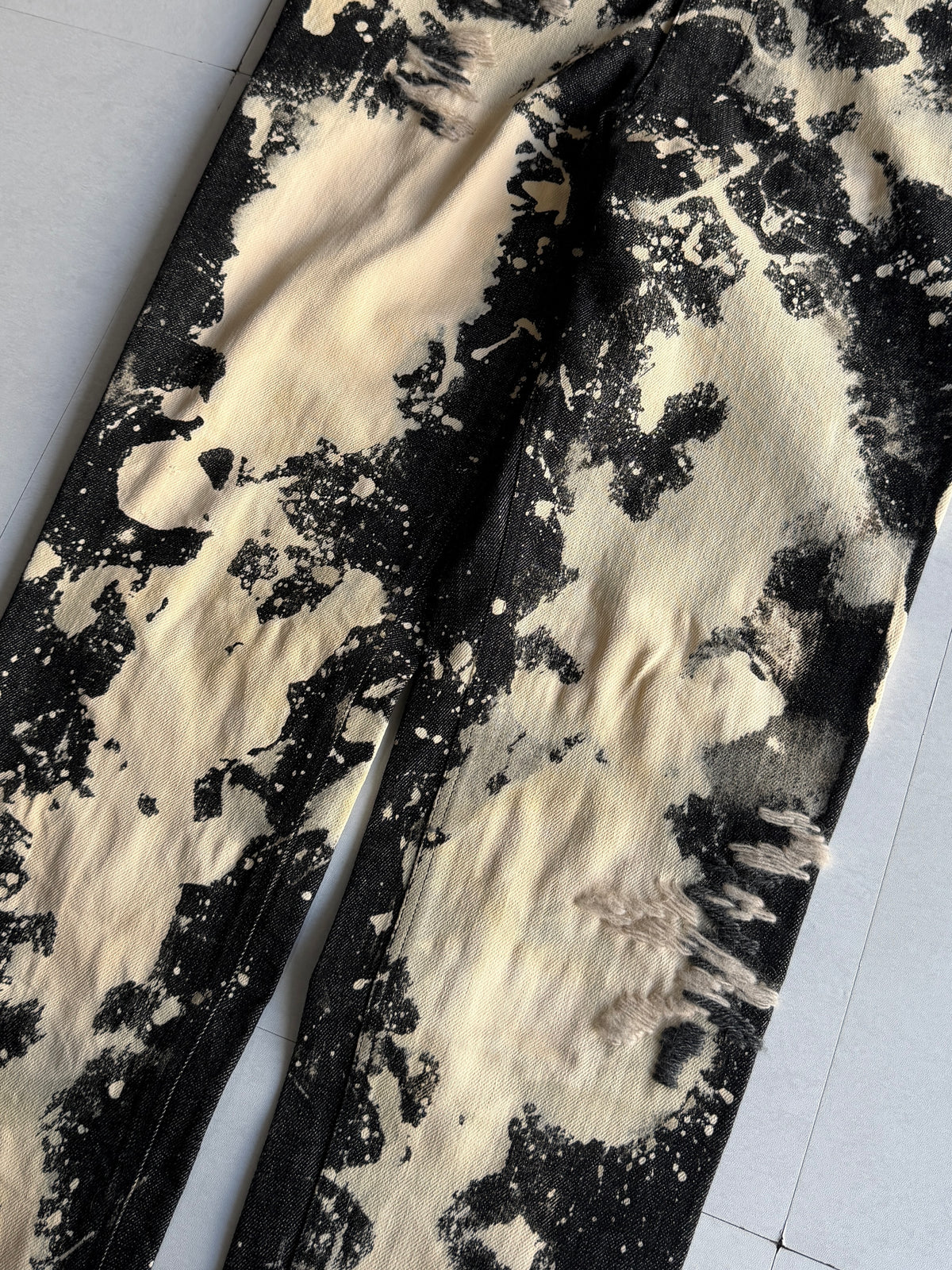 MILKBOY Bleached Splatter Denim Jeans