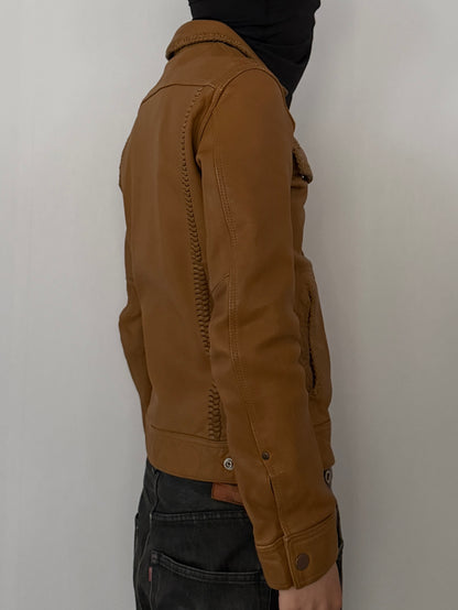 PHENOMENON BEYOND DESCRIPTION Leather Jacket Brown Size S