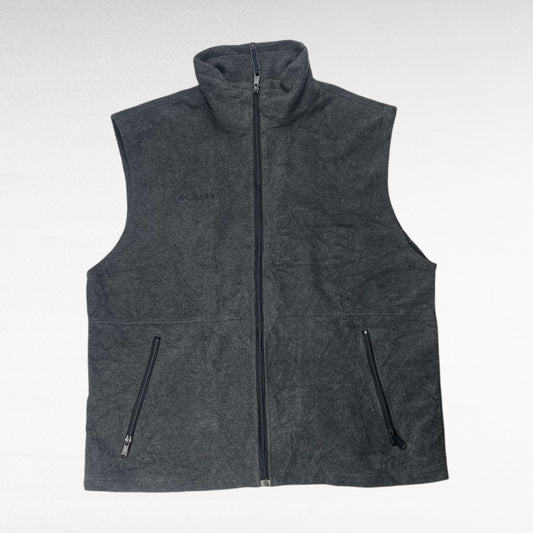 Columbia 00s Zip Up Fleece Vest Gray Size L