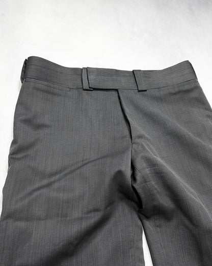 Comme des Garcons Gray Wool Flared Trousers (F/W2018) Size S