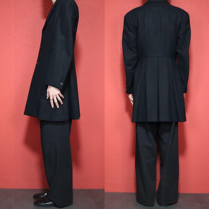 Comme des Garcons 80s Vintage Black Pleated Wool Size FREE