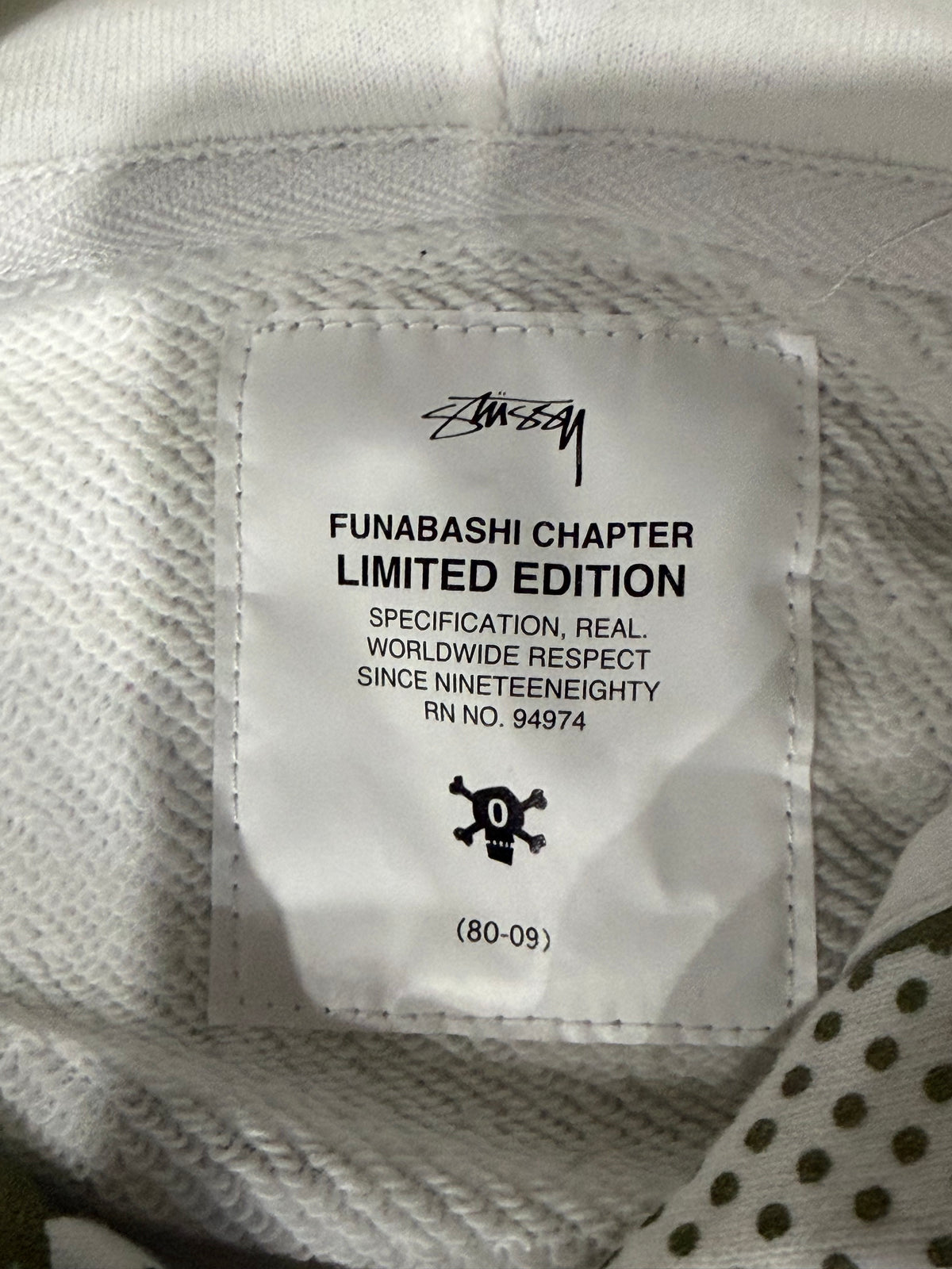 Stussy Funabashi Chapter Limited Sweatshirt White Size XL