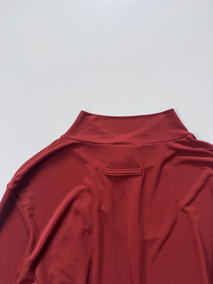 Jean Paul Gaultier 90s Red Long Sleeve Shirt Size S
