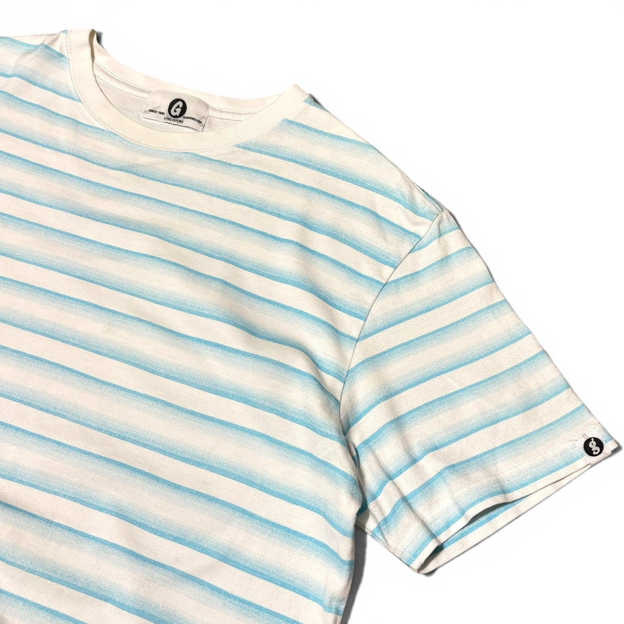 GOODENOUGH Border S Striped T-Shirt Size M