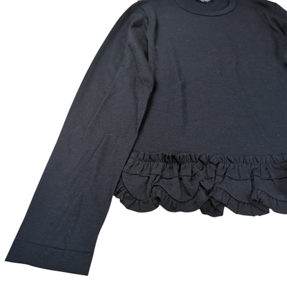tricot COMME des GARCONS Black Frill Wool Sweater