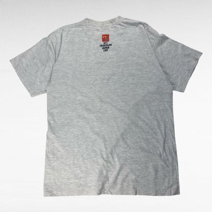 NTT TRIATHLON JAPAN CUP 90s Short Sleeve T-Shirt Gray Size L