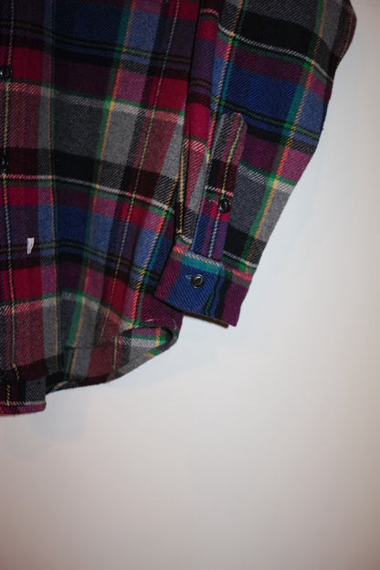 Polo Ralph Lauren 90s Wool Blend Plaid Shirt Size M