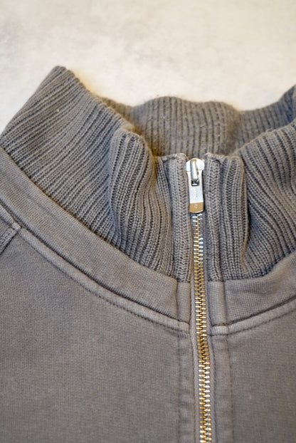 C.P. COMPANY half Half zip high neck long sleeve sweatshirt Gray Size XL