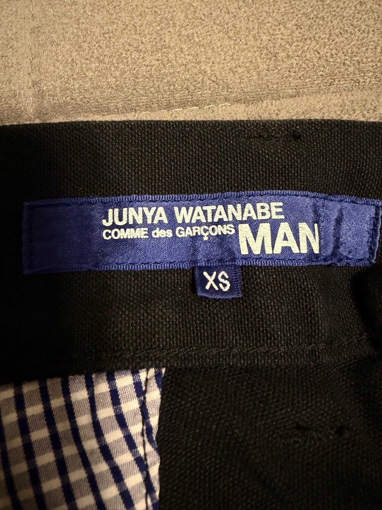 JUNYA WATANABE MAN AW12 Corduroy Trim Pants Black Size XS