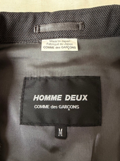 CDG HOMME DEUX 18SS Wool Zip Blazer Gray Size M